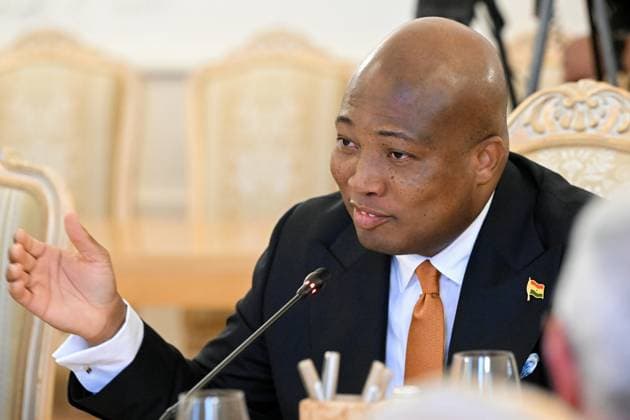 Russia Ghana 9223022 17.08.2026 Ghanaian Foreign Minister Samuel Okudzeto Ablakwa attends a meeting with Russian Foreign Minister Sergey Lavrov, in Moscow, Russia. Sergey Guneev Sputnik Moscow Russia  Copyright: xSergeyxGuneevx