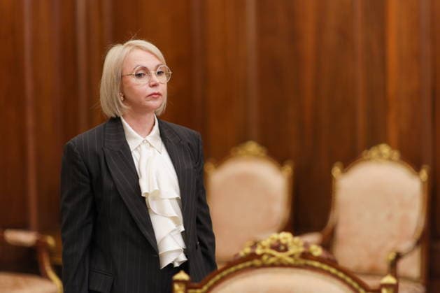 RUSSIA, MOSCOW - AUGUST 17, 2026: Nenets Autonomous Area Governor Irina Gekht arrives for a meeting with Russia s President Vladimir Putin at the Moscow Kremlin. Mikhail Metzel Russian Presidential Press and Information Office TASS  96298482