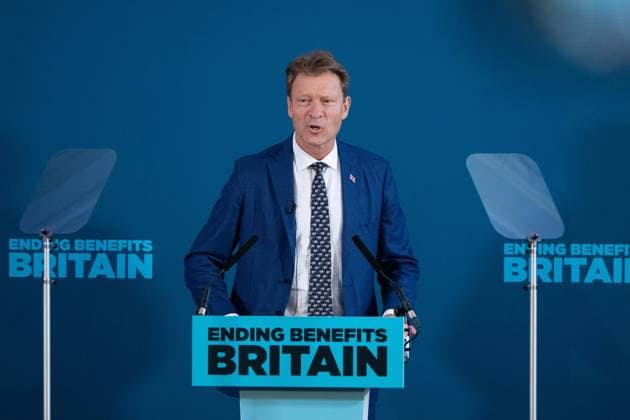 August 17, 2026, London, England, United Kingdom: RICHARD TICE, deputy leader of Reform UK and the party s Business, Trade and Energy spokesperson, speaks during a Reform UK press conference in Westminster, London. London United Kingdom - ZUMAk172 20260817_zip_k172_014 Copyright: xThomasxKrychx