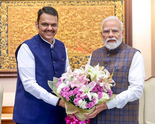 RECORD DATE NOT STATED Maharashtra CM Devendra Fadnavis calls on PM Modi New Delhi, Aug 17 (ANI): Maharashtra Chief Minister Devendra Fadnavis calls on Prime Minister Narendra Modi, in New Delhi on Monday. (@Dev_Fadnavis X ANI Photo) NEW DELHI Delhi India Copyright: xANIx ANI_20260817032