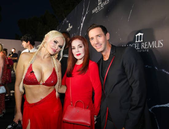 Remus Lifestyle Night 2026 - Daniela Katzenberger mit Stargast Priscilla Presley und Gastgeber Marcel Remus Paguera Hilton Hotel Galatzo Mallorca Spanien *** Remus Lifestyle Night 2026: Daniela Katzenberger with special guest Priscilla Presley and host Marcel Remus at the Paguera Hilton Hotel Galatzo, Mallorca, Spain