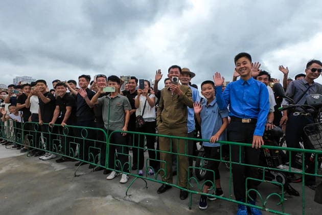NORTH KOREA, WONSAN - AUGUST 17, 2026: The Russian training frigate Pallada departs from the port city of Wonsan. The ship arrived in the Democratic People s Republic of Korea on 15 August on a friendly visit for festivities marking the 81st anniversary of the liberation of Korea from Japanese occupation. Video grab. Best quality available Wonsan North Korea  - ZUMAt113 20260817_zaa_t113_993 Copyright: xStanislavxVarivodax