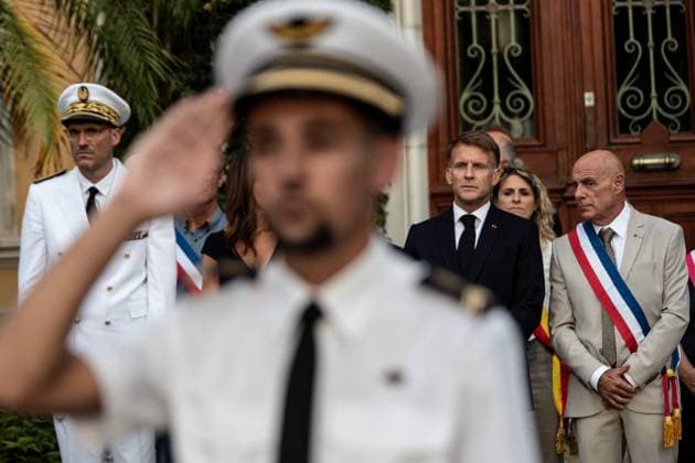 Liberation Ceremony in Bormes-les-Mimosas PHOTOPQR NICE MATIN Camille Dodet Bormes-les-Mimosas Bormes-les-Mimosas August 18, 2026 Photo PQR Camille Dodet Var Matin August 17, 2026 Bormes-les-Mimosas Final Liberation Ceremony in Bormes-les-Mimosas for President of the Republic Emmanuel Macron Photo: PQR, Camille Dodet, Var Matin, August 17, 2026, Bormes-les-Mimosas Final Liberation Ceremony in Bormes-les-Mimosas for President of the Republic Emmanuel Macron French President Emmanuel Macron during a ceremony commemorating the 82nd anniversary of the Allied Operation Dragoon landings in Provence and the liberation of the village of Bormes-les-Mimosas during World War II, in Bormes-les-Mimosas, southeastern France, on August 17, 2026, in Borme  Copyright: xPHOTOPQR NICExMATIN MAXPPPxCamillexDodetx 20260817NIM4297 20260817NIM4297