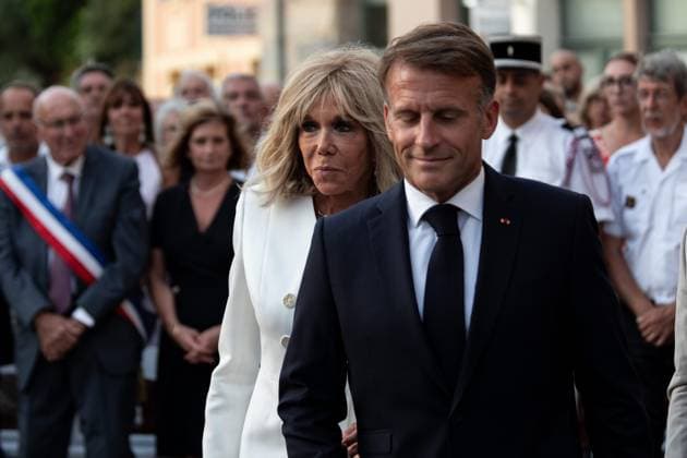 Liberation Ceremony in Bormes-les-Mimosas PHOTOPQR NICE MATIN Camille Dodet Bormes-les-Mimosas Bormes-les-Mimosas August 18, 2026 Photo PQR Camille Dodet Var Matin August 17, 2026 Bormes-les-Mimosas Final Liberation Ceremony in Bormes-les-Mimosas for President of the Republic Emmanuel Macron Photo PQR Camille Dodet Var Matin August 17, 2026 Bormes-les-Mimosas Final Liberation Ceremony in Bormes-les-Mimosas for the President of the Republic Emmanuel Macron French President Emmanuel Macron during a ceremony commemorating the 82nd anniversary of the Allied Operation Dragoon landings in Provence and the liberation of the village of Bormes-les-Mimosas during World War II, in Bormes-les-Mimosas, southeastern France, on August 17, 2026, Bormes-le  Copyright: xPHOTOPQR NICExMATIN MAXPPPxCamillexDodetx 20260817NIM4301 20260817NIM4301