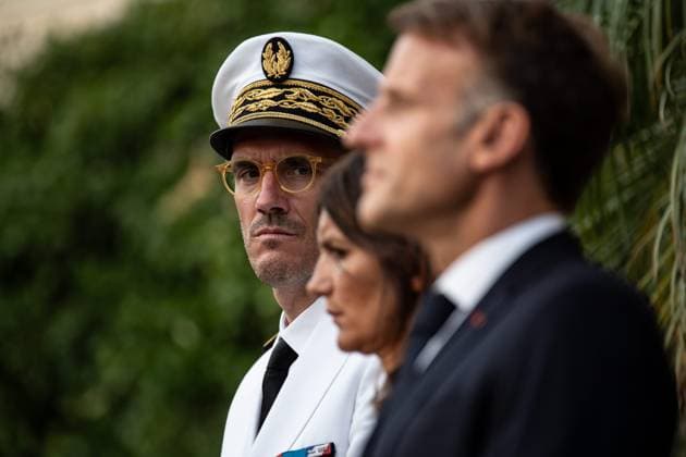 Liberation Ceremony in Bormes-les-Mimosas PHOTOPQR NICE MATIN Camille Dodet Bormes-les-Mimosas Bormes-les-Mimosas August 18, 2026 Photo PQR Camille Dodet Var Matin August 17, 2026 Bormes-les-Mimosas Final Liberation Ceremony in Bormes-les-Mimosas for President of the Republic Emmanuel Macron Photo: PQR, Camille Dodet, Var Matin, August 17, 2026, Bormes-les-Mimosas Final Liberation Ceremony in Bormes-les-Mimosas for President of the Republic Emmanuel Macron Pictured is the Prefect of the Var, Simon Babre. French President Emmanuel Macron during a ceremony commemorating the 82nd anniversary of the Allied Operation Dragoon landings in Provence and the liberation of the village of Bormes-les-Mimosas during World War II, in Bormes-les-Mimosas,  Copyright: xPHOTOPQR NICExMATIN MAXPPPxCamillexDodetx 20260817NIM4309 20260817NIM4309