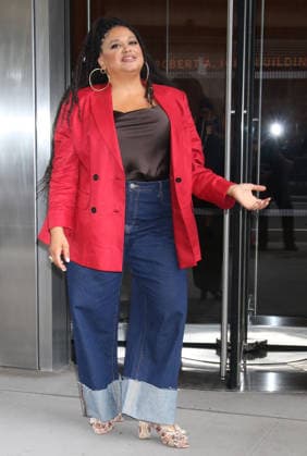 NEW YORK, NY - AUGUST 17: Michelle Buteau seen at ABC Studios in New York City on August 17, 2026. Copyright: xRWx