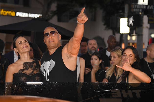 LOS ANGELES, CA - AUGUST 17: Jordana Brewster, Vin Diesel and Michelle Rodriguez at the 25th Anniversary Screening and Celebration of The Fast And The Furious on August 17, 2026 at Directors Village in Los Angeles, California on August 17, 2026. Copyright: xJeffreyxMayerx