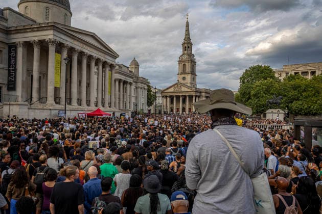 Vigil for Former Cambridge Professor Jason Arday Trafalgar Square, London, August 17, 2026 Thousands gathered in Trafalgar Square for a vigil in memory of former Cambridge professor Jason Arday, who died aged 41 last week. Attendees paid their respects by laying flowers and candles . The vigil, organised by Stand Up to Racism, brought together friends, supporters, academics and members of the public to remember Arday and honour his life and work., Credit:Zak Irfan Avalon  Copyright: xZakxIrfanx xAvalonx 1124826955