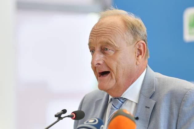 Berlin, Deutschland, 18.08.2026: Haus der Deutschen Land- und Ernährungswirtschaft: Pressekonferenz des Bauernverbands zur Erntebilanz: Joachim Rukwied, Präsident Deutscher Bauernverband *** Berlin, Germany, August 18, 2026 House of the German Agricultural and Food Industry Press conference of the German Farmers Association on the harvest report Joachim Rukwied, President of the German Farmers Association Copyright: xdtsxNachrichtenagenturx dts_130360