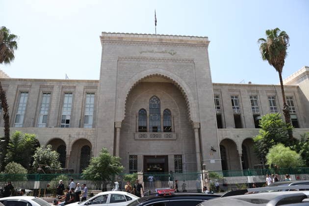 Syrian court sentences Assad’s cousin to death for crimes against humanity DAMASCUS, SYRIA - AUGUST 18: A general view shows the historical Palace of Justice building, housing various judicial courts and legal offices, in central Damascus, Syria, on August 18, 2026. A Syrian court on Tuesday sentenced Wassim al-Assad, a cousin of ousted President Bashar al-Assad, to death for crimes against humanity, according to the SANA news agency. Damascus’ Fourth Criminal Court also ordered the confiscation of his movable and immovable assets in favor of the state treasury. The verdict was issued during the sixth trial hearing against Wassim, who faced several charges, including forming and running irregular armed groups from early 2011 under orders fr  Copyright: x2026xAnadoluxIzzxAldienxAlqasemx