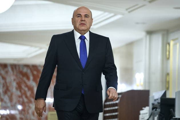 RUSSIA, MOSCOW - AUGUST 18, 2026: Mikhail Mishustin, Prime Minister of Russia, arrives for a meeting with Min Aung Hlaing, President of Myanmar. Mikhail Tereshchenko TASS  96323103