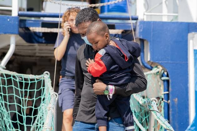 August 18, 2026, Ravenna, Italy: RAVENNA, ITALY Ã¢â‚¬ AUGUST 18, 2026: The Humanity 1, a search-and-rescue vessel operated by German NGO SOS Humanity, arrives at the port of Ravenna, Italy, on August 18, 2026, carrying 73 migrants rescued in the central Mediterranean between Malta and Lampedusa. According to SOS Humanity, those rescued include 17 minors and five women. Italian authorities designated Ravenna as the vessel s port of disembarkation. The arrival marks the city s 28th migrant disembarkation since December 2022 and its fourth in 2026. Ravenna Italy - ZUMAq101 20260818_zna_q101_011 Copyright: xSilviaxCasadeix