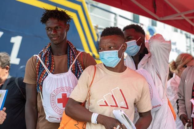 Rescue ship Humanity 1 reaches Ravenna after Mediterranean mission RAVENNA, ITALY AUGUST 18, 2026: The Humanity 1 enters the port of Ravenna on August 18, 2026, with 73 people rescued in the central Mediterranean aboard, after Italian authorities assigned the northern Adriatic city as its port of disembarkation. The group includes 17 minors and five women. The arrival represents Ravenna™s fourth migrant disembarkation of 2026 and the 28th since the city began receiving rescue vessels in December 2022. Ravenna Italy Copyright: x xSilviaxCasadeix xJNAxPressx