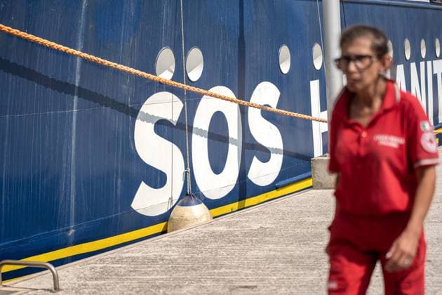 Rescue ship Humanity 1 reaches Ravenna after Mediterranean mission RAVENNA, ITALY AUGUST 18, 2026: The Humanity 1 enters the port of Ravenna on August 18, 2026, with 73 people rescued in the central Mediterranean aboard, after Italian authorities assigned the northern Adriatic city as its port of disembarkation. The group includes 17 minors and five women. The arrival represents Ravenna™s fourth migrant disembarkation of 2026 and the 28th since the city began receiving rescue vessels in December 2022. Ravenna Italy Copyright: x xSilviaxCasadeix xJNAxPressx