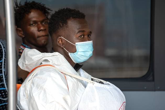 August 18, 2026, Ravenna, Italy: RAVENNA, ITALY Ã¢â‚¬ AUGUST 18, 2026: The Humanity 1 enters the port of Ravenna on August 18, 2026, with 73 people rescued in the central Mediterranean aboard, after Italian authorities assigned the northern Adriatic city as its port of disembarkation. The group includes 17 minors and five women. The arrival represents RavennaÃ¢â‚¬â ¢s fourth migrant disembarkation of 2026 and the 28th since the city began receiving rescue vessels in December 2022. Ravenna Italy - ZUMAq101 20260818_zna_q101_106 Copyright: xSilviaxCasadeix