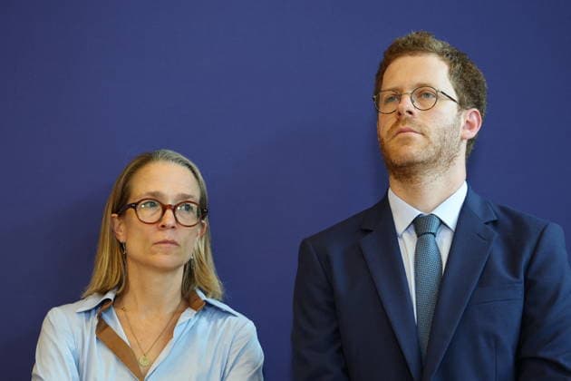 Press conference following the cyberattack targeting France tax authority - Paris Director-General of the Directorate-General for Public Finance Amelie Verdier and France’s junior Minister for Public Accounts David Amiel give a press conference on the State s response following the cyberattack targeting France s tax authority, the Directorate General of Public Finances (Direction generale des Finances Publiques - DGFiP) at Bercy, France s Economy and Finance Ministry in Paris on August 18, 2026. Photo by Raphael Lafargue ABACAPRESS.COM Paris France  Copyright: xLafarguexRaphael ABACAx