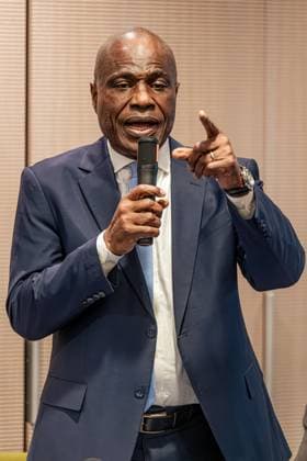 Martin Madidi Fayulu pictured during a press conference, in Brussels, on Tuesday 18 August 2026. Martin Madidi Fayulu is a politician from the Democratic Republic of the Congo (DRC). He leads the opposition party ECiDÃ .  EMILExWINDAL 183704389