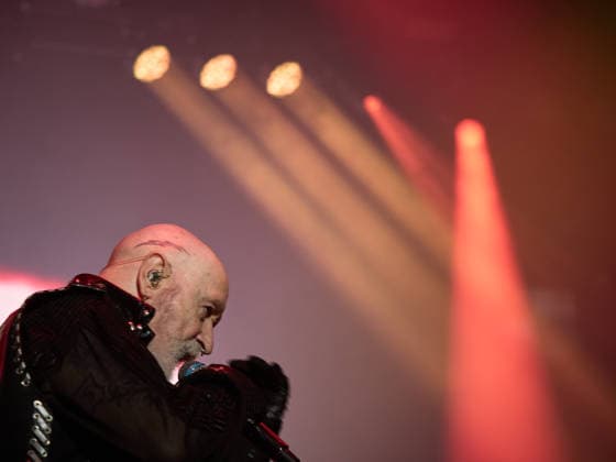Judas Priest Concert in Pamplona The band Judas Priest during their concert at the Navarra Arena on August 18, 2026, in Pamplona, Navarra, Spain. Judas Priest is a British heavy metal band, formed in Birmingham in the late 1960s and considered one of the genre’s seminal acts. Their sound combines Rob Halford’s high-pitched, powerful vocals with dual guitars, distinctive riffs, and a leather-and-motorcycle aesthetic that helped define the iconography of metal in Spain  Copyright: xEduardoxSanzx 7720244