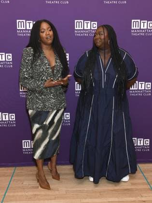 Whitney White, Jocelyn Bioh at the press conference for SCHOOL GIRLS; OR, THE AFRICAN MEAN GIRLS PLAY Press Meet & Greet, Manhattan Theatre Club Studios, New York, NY, August 17, 2026. Photo By: Quoin Pics Everett Collection SCHOOL GIRLS; OR, THE AFRICAN MEAN GIRLS PLAY Press Meet & Greet PUBLICATIONXNOTxINxCANxCHNxFRAxITAxJPNxNORxPOLxRUSxESPxUKxUSA