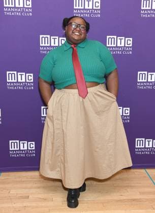 Erin Morton at the press conference for SCHOOL GIRLS; OR, THE AFRICAN MEAN GIRLS PLAY Press Meet & Greet, Manhattan Theatre Club Studios, New York, NY, August 17, 2026. Photo By: Quoin Pics Everett Collection SCHOOL GIRLS; OR, THE AFRICAN MEAN GIRLS PLAY Press Meet & Greet PUBLICATIONXNOTxINxCANxCHNxFRAxITAxJPNxNORxPOLxRUSxESPxUKxUSA