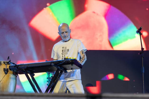 Konzert von Moby auf dem Kunst!Rasen Bonn - 18.08.26 Der US-amerikanische Elektronikmusiker Moby (Richard Melville Hall) beim Open-Air-Live-Auftritt auf dem Kunst!Rasen Bonn. Bonn Gronau Nordrhein-Westfalen Deutschland *** Moby concert at Kunst Rasen Bonn on August 18, 2026. American electronic musician Moby (Richard Melville Hall) performing live at an open-air concert at Kunst Rasen Bonn in Bonn, Gronau, North Rhine-Westphalia, Germany Copyright: xMarcxJohnx