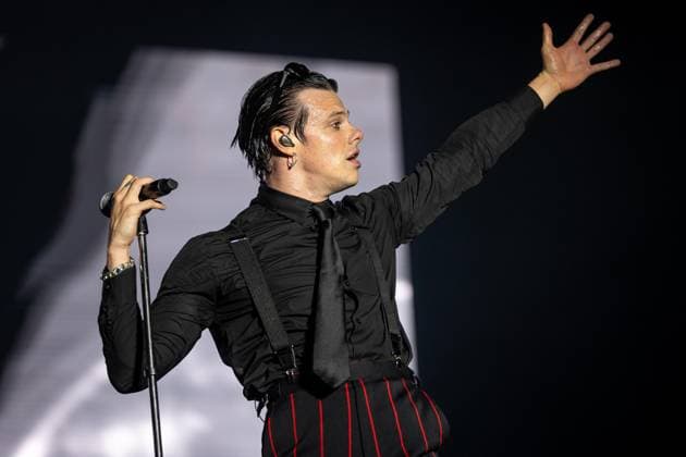 August 19, 2026, Vilar De Mouros, Portugal: Dominic Richard Harrison known professionally as Yungblud performs as the headliner of the opening day of the Vilar de Mouros Festival, appearing on stage seated in a wheelchair due to a recent leg injury. Vilar De Mouros Portugal - ZUMAs197 20260819_aaa_s197_005 Copyright: xDiogoxBaptistax