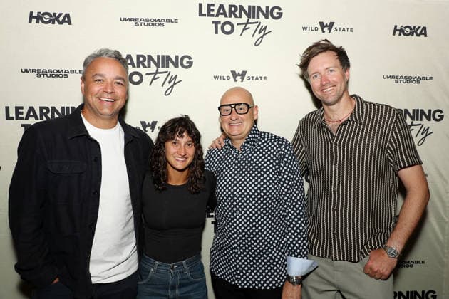 New York premiere of Unreasonable Studios Learning to Fly at Rooftop Screen, Pier 57 Featuring: Evan Hayes (Producer), Aisha McAdams, Chris Albert Albert Media Group) and Max Lowe (Director) Where: New York, New York, United States When: 18 Aug 2026 Credit: Marion Curtis StarPix for Unreasonable Studios INSTARimages EDITORIAL USE ONLY. NOT FOR USE BY NEWSPAPERS BASED IN THE UK. Copyright: xx instar55928025