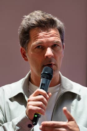 Berlin,18.08.2026,Bitkom Policy Pitch zur Abgeordnetenhauswahl 2026 im Delta Campus Neukölln.Steffen Krach SPITZENKANDIDAT DER SPD BERLIN FÜR DIE ABGEORDNETENÂ­HAUSÂ­WAHL 2026 *** Berlin, August 18, 2026, Bitkom Policy Pitch for the 2026 House of Representatives Election at Delta Campus Neukölln Steffen Krach, SPD Berlin’s Top Candidate for the 2026 House of Representatives Election