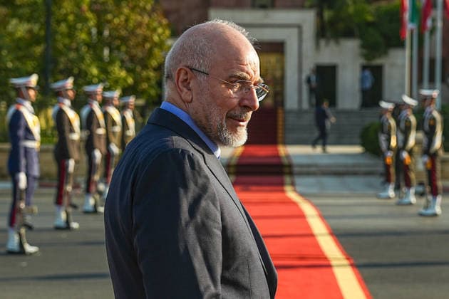 August 19, 2026, Tehran, Iran: Iranian Parliament Speaker MOHAMMAD BAGHER GHALIBAF leaves Mehrabad International Airport for Baghdad, Iraq, in Tehran, Iran, on August 19, 2026. Ghalibaf travelled to Iraq for meetings with Iraqi parliamentary officials and senior political figures, and was seen off by deputy parliament speaker Hamidreza Haji-Babai, presidential parliamentary affairs official Mohsen Esmaeili and IraqÃ¢â‚¬â ¢s ambassador to Tehran, Yasser Abdul-Zahra al-Hajjaj. Tehran Iran - ZUMAi98_ 20260819_zih_i98_005 Copyright: xIcanax