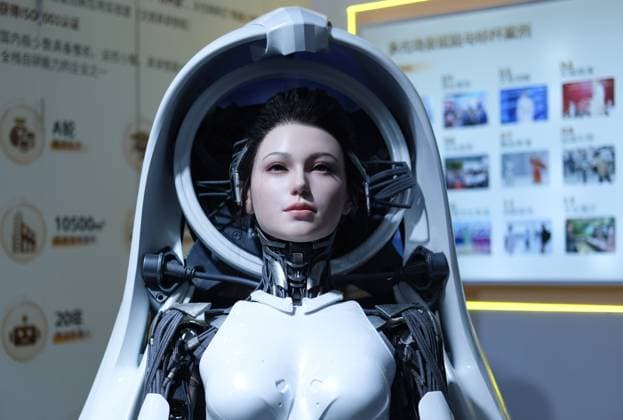 China World Robot Conference 9224120 19.08.2026 A humanoid robot is displayed during the 2026 World Robot Conference (WRC) in Beijing, China. Alexey Tashchilin Sputnik Beijing China  Copyright: xAlexeyxTashchilinx