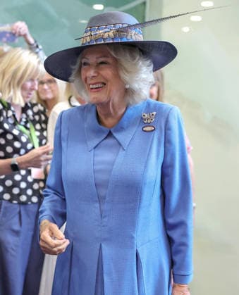 . 19 08 2026. York, United Kingdom. Queen Camilla during a visit to the Ebor Festival at York Racecourse, United Kingdom.  xPoolx xi-Imagesx IIM-26955-0011