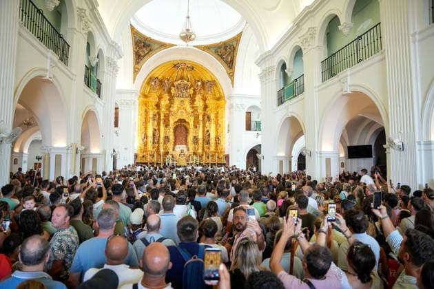 Almonte Prepares for the Long-Awaited Arrival of the Virgin of El Rocío in 2026 The Virgin of El Rocío is carried through the streets of the village of El Rocío to be brought to the town of Almonte on August 19, 2026, in El Rocío, Almonte, Huelva, Andalusia, Spain The White Dove will be carried from her sanctuary to Almonte, an event that takes place every seven years and brings together thousands of residents and devotees in the Almonte village AUGUST 19, 2026 Joaquí Huelva, Andalusia Huelva, Andalusia Spain  Copyright: xJoaquinxCorcherox 7720936
