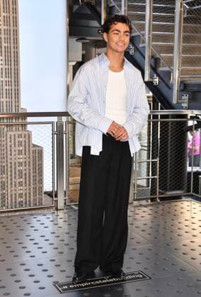 NEW YORK, NY - AUGUST 19: Malachi Barton at the Empire State Building to celebrate the release of Disney™s Camp Rock 3. on August 19, 2026 in New York City. Copyright: xMediaPunchx