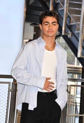 NEW YORK, NY - AUGUST 19: Malachi Barton at the Empire State Building to celebrate the release of Disney™s Camp Rock 3. on August 19, 2026 in New York City. Copyright: xMediaPunchx