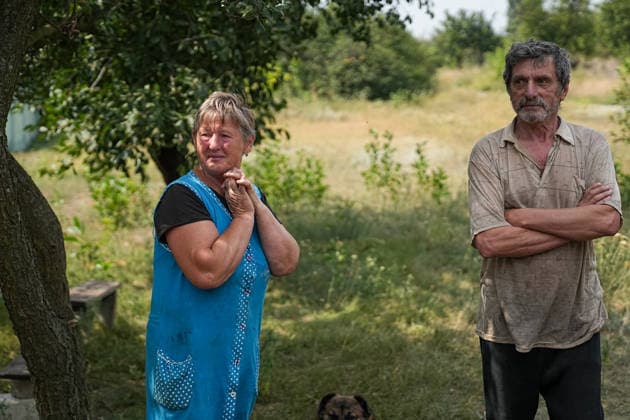 August 19, 2026, Serhiivka, Donetsk Oblast, Ukraine: Civilians from the White Angels crew waiting to be evacuated from the village of Serhiivka, east of Kramatorsk, in the Donbas region, Ukraine, on August 19, 2026. The White Angels crew, composed of police officers, evacuate people from the frontline towns and villages. Serhiivka Ukraine  - ZUMAa252 20260819_zip_a252_003 Copyright: xDavidxAllignonx