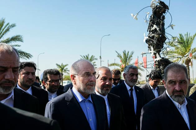 Iranian Parliament Speaker Mohammad Bagher Ghalibaf visits Iraq Iran s Parliament Speaker Mohammad Bagher Ghalibaf (C) arrives for a press conference at the site where Qassem Soleimani, commander of the Quds Force of Iran s Islamic Revolutionary Guards Corps (IRGC), was killed by a US airstrike in 2020, near the airport, upon his arrival in Baghdad on August 19, 2026. Baghdad Baghdad Iraq Copyright: xHamedxMalekpourx