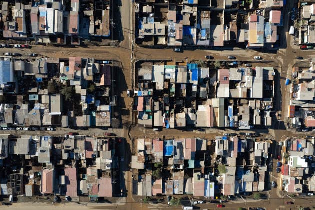 Chile declares a state of catastrophe in Tocopilla after severe mudslides TOCOPILLA, CHILE - AUGUST 19: Aerial view of the town of Tocopilla affected by mudslides in northern Chile, on Wednesday, August 19, 2026. The President of Chile, Jose Antonio Kast, decreed this Tuesday a state of constitutional exception due to catastrophe in the province of Tocopilla, Antofagasta region, after a frontal system caused mudslides, landslides and the overflowing of ravines in the area. Lucas Aguayo Araos Anadolu Tocopilla Chile. Editorial use only. Please get in touch for any other usage.  Copyright: x2026xAnadoluxLucasxAguayoxAraosx