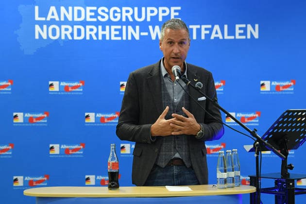 Bürgerdialog der AfD-Bundestagsfraktion ( Landesgruppe NRW ) am 19.08.2026 in der Aula der ehem. Martini-Schule in Wesel Christian Zaum MdB *** Public Forum Hosted by the AfD Bundestag Caucus’s North Rhine-Westphalia Regional Group on August 19, 2026, in the auditorium of the former Martini School in Wesel; Christian Zaum, Member of the Bundestag xRx