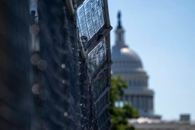 The U.S. Capitol Dome is seen as preparations continue for the Freedom 250 Grand Prix along Pennsylvania Avenue in Washington, DC on Wednesday, August 19, 2026. The Freedom 250 Grand Prix, taking place August 22-23, is the first auto race on the National Mall and features seven turns within a with a 1.66 mile course around Washington s landmarks.  WAP20260819336 BONNIExCASH