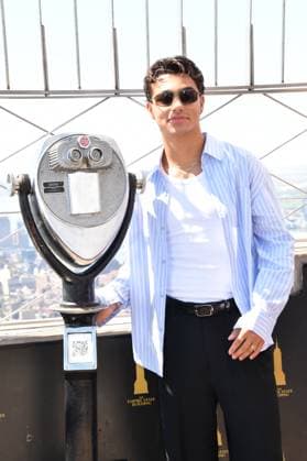 Disney’s Camp Rock 3 Cast visit the Empire State Building NEW YORK, NY - AUGUST 19: Casey Trotter at the Empire State Building to celebrate the release of Disney’s Camp Rock 3. on August 19, 2026 in New York City. Credit: John Fycke AdMedia. 19 Aug 2026 Pictured: Malachi Barton. Photo credit: John Fycke AdMedia MEGA TheMegaAgency.com sales@mega.global  Copyright: xThexMegaxAgencyxJohnxFycke AdMediax xMEGAx