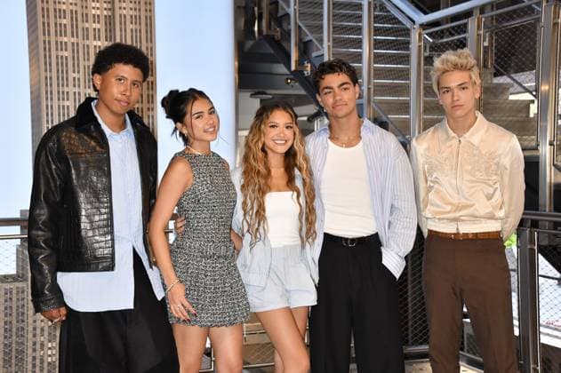 Disney’s Camp Rock 3 Cast visit the Empire State Building NEW YORK, NY - AUGUST 19: Casey Trotter at the Empire State Building to celebrate the release of Disney’s Camp Rock 3. on August 19, 2026 in New York City. Credit: John Fycke AdMedia. 19 Aug 2026 Pictured: Casey Trotter, Lumi Pollack, Liamani, Malachi Barton and Hudson Stone. Photo credit: John Fycke AdMedia MEGA TheMegaAgency.com sales@mega.global  Copyright: xThexMegaxAgencyxJohnxFycke AdMediax xMEGAx