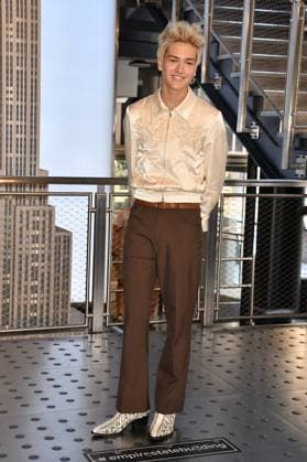 Disney’s Camp Rock 3 Cast visit the Empire State Building NEW YORK, NY - AUGUST 19: Casey Trotter at the Empire State Building to celebrate the release of Disney’s Camp Rock 3. on August 19, 2026 in New York City. Credit: John Fycke AdMedia. 19 Aug 2026 Pictured: Hudson Stone. Photo credit: John Fycke AdMedia MEGA TheMegaAgency.com sales@mega.global  Copyright: xThexMegaxAgencyxJohnxFycke AdMediax xMEGAx