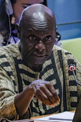August 19, 2026, New York, New York, United States: OLARA OTUNNU of Uganda, candidate for the position of UN Secretary-General, addresses Member States and civil society during an informal interactive dialogue at UNHQ. Otunnu outlined his vision for the organisation, emphasising reform, institutional effectiveness and the need to strengthen the UNÃ¢â‚¬â ¢s role in addressing global divisions. The dialogue forms part of the selection process for the next Secretary-General, who will succeed ANTONIO GUTERRES when his second term concludes at the end of 2026. New York United States - ZUMAo116 20260819_znp_o116_088 Copyright: xBiancaxOterox