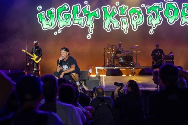 Ugly Kid Joe at Vilar de Mouros 2026 in Vilar de Mouros city , Portugal - 19 AUG 2026. American hard?rock band, Ugly Kid Joe seen performing during the second day of the Vilar de Mouros Festival. Vilar de Mouros Portugal Copyright: xDiogoxBaptistax xSOPAxImagesx DB_UglyKidJoe20260819_022