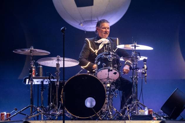The Hives at Vilar de Mouros 2026 - 19 Aug 2026 Drummer Chris Dangerous of the Swedish garage?rock band The Hives performs during the second day of the Vilar de Mouros Festival. Vilar de Mouros Portugal Copyright: xDiogoxBaptistax xSOPAxImagesx DB_TheHives20260819_006