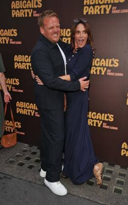 Abigail s Party play press night, London Owain Arthur and Sarah Parish at the Abigail s Party play press night, The Harold Pinter Theatre, Panton Street, on Wednesday 19 August 2026 in London, England, UK. CAP CAN CAN London UK Great Britain Copyright: xCanxNguyen CapitalxPicturesx