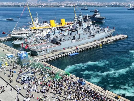 TEKNOFEST Blue Homeland KOCAELI, TURKIYE - AUGUST 20: People visit the TEKNOFEST Blue Homeland at the Golcuk Naval Shipyard Command in Kocaeli, Turkiye, on August 20, 2026. Organized under the main leadership of the Turkish National Defense Ministry and the Turkish Technology Team Foundation (T3 Foundation), with Anadolu as the Global Communication Partner, the event showcases Turkiye s maritime power, defense capabilities, and indigenous technologies. Gathering technology and defense industry enthusiasts around a maritime focus, the festival will welcome visitors through August 23. Cem Tekkesinoglu Anadolu Kocaeli Turkey. Editorial use only. Please get in touch for any other usage.  Copyright: x2026xAnadoluxCemxTekkesinoglux