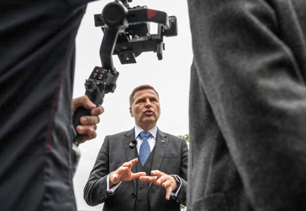 STOCKHOLM, SVERIGE 20260820 Estlands försvarsminister Hanno Pevkur pa nordisk-baltiska konferensen Unleashed arrangerad av Stockholm Handelskammare pa Artipelag, Värmdö STOCKHOLM SVERIGE x10040x *** STOCKHOLM, SWEDEN 20260820 Estonian Minister of Defense Hanno Pevkur at the Nordic-Baltic conference Unleashed, organized by the Stockholm Chamber of Commerce at Artipelag, Värmdö, STOCKHOLM, SWEDEN x10040x  Copyright: xAndersxWiklund TTx NORDISK-BALTISK KONFERENS y7pFtnYxRQo
