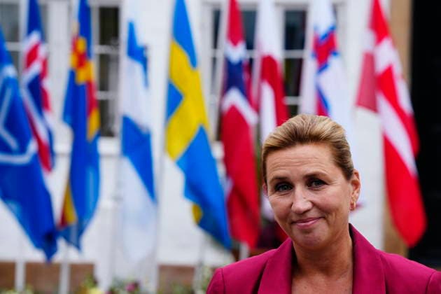 Denmark Nordic Summer Meeting Denmarks Prime Minister Mette Frederiksen talks to the press after The Prime Minister of Denmark and the Faroese Prime Minister hosted the Nordic heads of government at Hoevelte Barracks and Marienborg on Thursday, August 20, 2026. The summer meeting begins with a visit to Hoevelte Barracks, where the leaders are shown modern military capabilities. The meeting then continues at Marienborg, where they will discuss, among other things, closer Nordic defense cooperation, the Nordic regions role in the geopolitical situation, and the protection of children and young people online. , Hoevelte and Kgs. Lyngby Denmark *** Denmark Nordic Summer Meeting: Danish Prime Minister Mette Frederiksen speaks to the press afte  Copyright: MadsxClausxRasmussenx spdk20260820-174309-L
