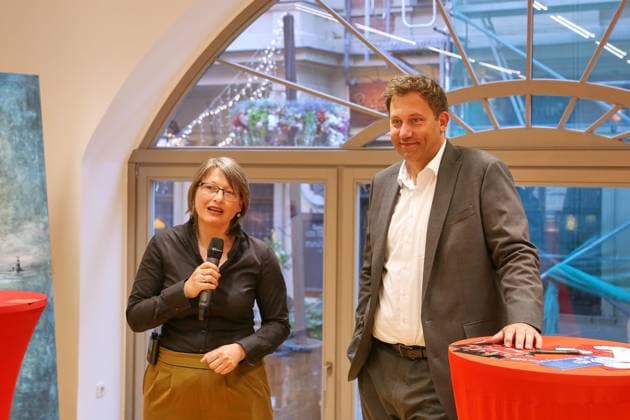 Halle (Saale), Sachsen-Anhalt, Deutschland, 20.08.2026: SPD Regionalgeschäftsstelle: Bulette & Bier: Katja Pähle (SPD) und Bundesminister der Finanzen Lars Klingbeil (SPD) *** Halle an der Saale, Saxony-Anhalt, Germany, August 20, 2026; SPD Regional Office: Bulette Bier, Katja Pähle (SPD), and Federal Minister of Finance Lars Klingbeil (SPD) Copyright: xdtsxNachrichtenagenturx dts_130607